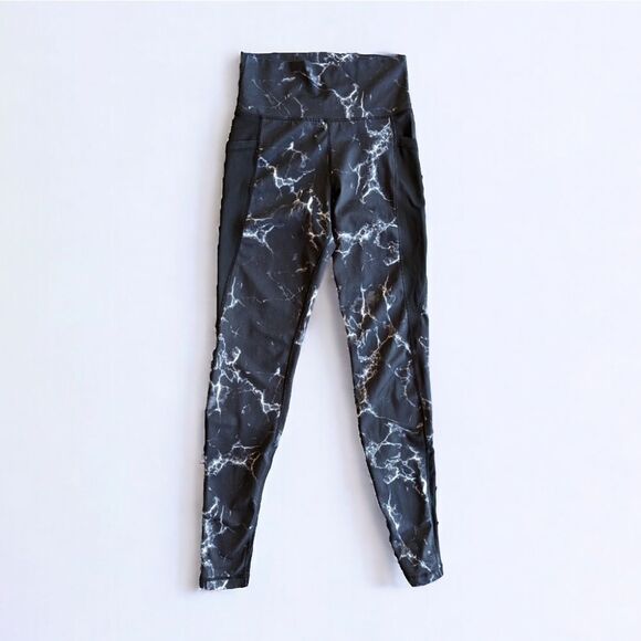 BuffBunny Marble Limitless Leggings‎ Super High Waist Black  Side Pockets Sz S - Picture 8 of 16